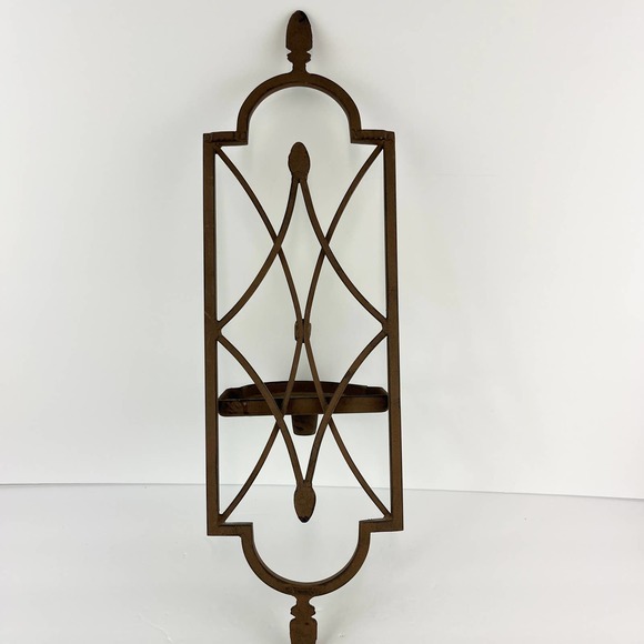 Southern Living At Home Wrought Iron Folding Wall Sconce Candle Holder - Picture 7 of 8